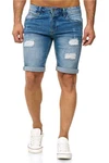 Indicode Shorts KADEN HOLES Hellblau/Blau