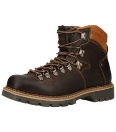 Stiefelette Leder Schnrstiefelette