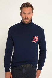 Rundhalspullover Rollkragenpullover kerniger Strick