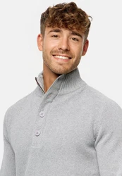 Indicode Strickpullover INIsalu Grau/Hellgrau