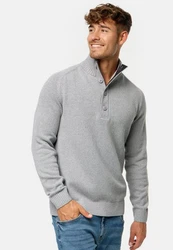 Indicode Strickpullover INIsalu Grau/Hellgrau