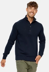 Indicode Strickpullover INIsalu Dunkelblau/Blau