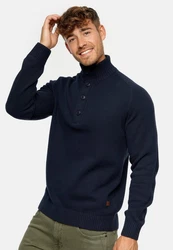 Indicode Strickpullover INIsalu Dunkelblau/Blau