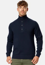 Indicode Strickpullover INIsalu Dunkelblau/Blau