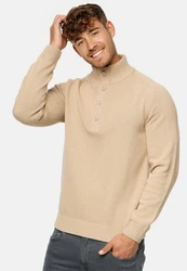 Indicode Strickpullover INIsalu Beige/Khaki/Braun