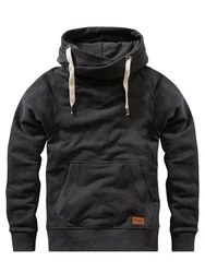 Yazubi Kapuzenpullover Sweat Hoodie Dunkelgrau/Schwarz/Grau