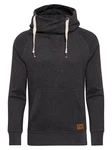 Yazubi Kapuzenpullover Sweat Hoodie Dunkelgrau/Schwarz/Grau