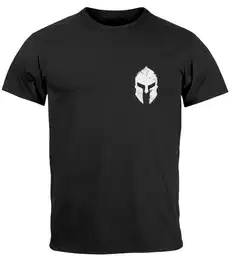 Print-Shirt Herren T-Shirt Logo Print Sparta-Helm Spartaner Gladiator Krieger mit Print