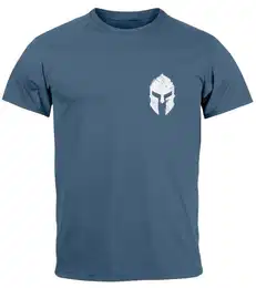 Print-Shirt Herren T-Shirt Logo Print Sparta-Helm Spartaner Gladiator Krieger mit Print