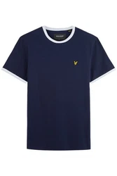 Lyle & Scott T-Shirt 'Ringer' Dunkelblau/Blau
