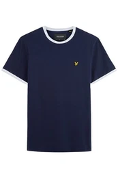 T-Shirt Herren, 100% Baumwolle, Mit Kontrastdetails