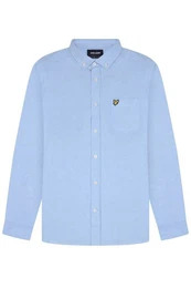 Langarmhemd Herren, 100% Baumwolle, Mit Button Down Kragen