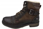Mustang Shoes Winterboots Schnürboots Dunkelbraun/Braun/Dunkelgrün