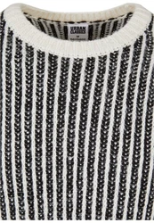 Urban Classics Rundhalspullover Oversized Two Tone Sweater Grau/Braun/Hellgrau