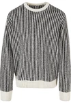 Urban Classics Rundhalspullover Oversized Two Tone Sweater Grau/Braun/Hellgrau