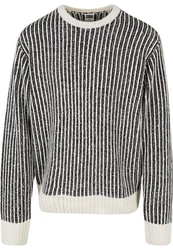 Urban Classics Rundhalspullover Oversized Two Tone Sweater Grau/Braun/Hellgrau