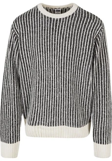 Urban Classics Rundhalspullover Oversized Two Tone Sweater Grau/Braun/Hellgrau