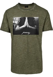 Mister Tee T-Shirt Pray Tee Dunkelgrün