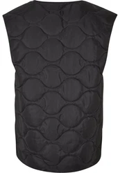 URBAN CLASSICS Jerseyweste Zipped Gilet Schwarz