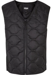 URBAN CLASSICS Jerseyweste Zipped Gilet Schwarz