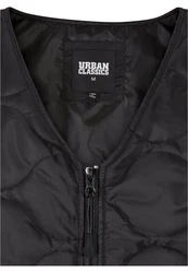 URBAN CLASSICS Jerseyweste Zipped Gilet Schwarz