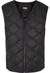 URBAN CLASSICS Jerseyweste Zipped Gilet Schwarz