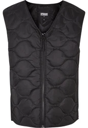 URBAN CLASSICS Jerseyweste Zipped Gilet Schwarz