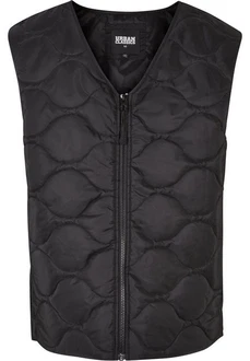 URBAN CLASSICS Jerseyweste Zipped Gilet Schwarz