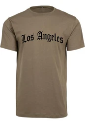 Mister Tee T-Shirt Dunkelgrün/Khaki/Braun