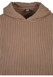 URBAN CLASSICS Kapuzensweatshirt Urban Classics Herren Knitted Hoody Braun/Khaki/Grau/Beige