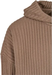 URBAN CLASSICS Kapuzensweatshirt Urban Classics Herren Knitted Hoody Braun/Khaki/Grau/Beige