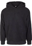 Urban Classics Sweatshirt Sherpa Hoody Dunkelgrau/Grau/Schwarz