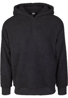 Urban Classics Sweatshirt Sherpa Hoody Dunkelgrau/Grau/Schwarz