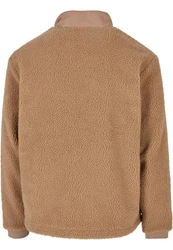 Urban Classics Jacke Patched Sherpa Jacket Braun/Beige