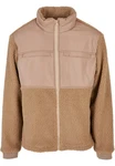 Urban Classics Jacke Patched Sherpa Jacket Braun/Beige