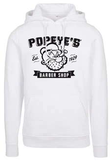 Merchcode Kapuzensweatshirt Popeye Barber Shop Hoody Weiß/Grau/Lila/Hellblau/Rosa