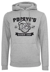 Merchcode Kapuzensweatshirt Popeye Barber Shop Hoody Grau