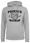 Merchcode Kapuzensweatshirt Popeye Barber Shop Hoody Grau