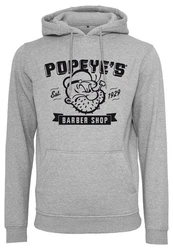 Merchcode Kapuzensweatshirt Popeye Barber Shop Hoody Grau