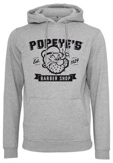 Merchcode Kapuzensweatshirt Popeye Barber Shop Hoody Grau
