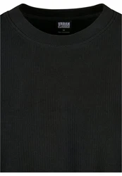 Urban Classics Herren Rib Terry Boxy Crew Schwarz