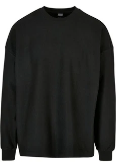 Urban Classics Herren Rib Terry Boxy Crew Schwarz