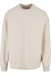 Urban Classics Herren Rib Terry Boxy Crew Khaki/Beige/Braun