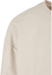 Urban Classics Herren Rib Terry Boxy Crew Khaki/Beige/Braun