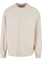 Urban Classics Herren Rib Terry Boxy Crew Khaki/Beige/Braun