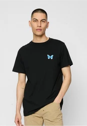 Mister Tee T-Shirt Butterfly Winter Tee Schwarz/Beige