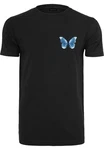 Mister Tee T-Shirt Butterfly Winter Tee Schwarz/Beige