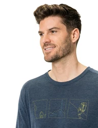 VAUDE Longsleeve Me Rosemoor LS T-Shirt III Hellblau/Dunkelblau/Blau/Türkis