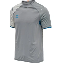 Kurzarmshirt hmlINVENTUS S/S PRE-GAME JERSEY SHARKSKIN/GRAY VIOLET