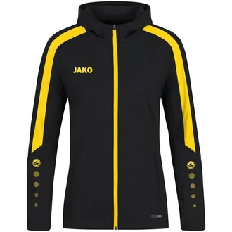 Jako Kapuzensweatshirt Kapuzenjacke Power schwarz/citro